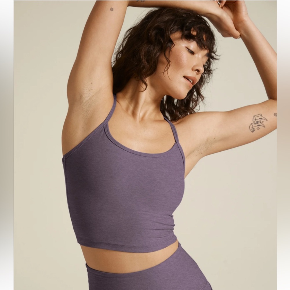 Beyond Yoga Spacedye racerback tank - NEW w/ Tags - Purple Haze Heather - SM